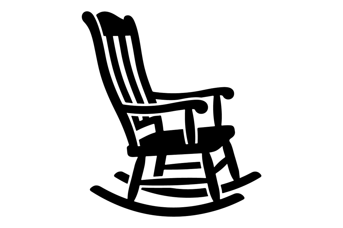 Rocking Chair Silhouette Bundle, an Object Graphic by hafijul (Photo 3 of 4)