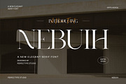 Nebuih Elegant Serif Font Typeface, a Serif Font by Perfectype (Thumbnail 1 of 6)