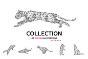 Vector abstract animals, an Animal Illustration by Julvil (Thumbnail 1 of 9)
