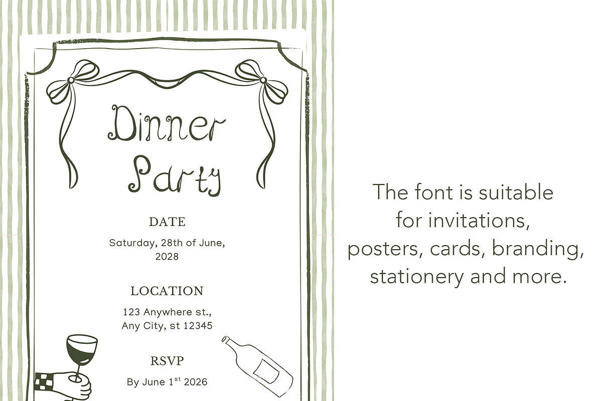 Poetry Hand Handwritten Font, a Font by Kate Creative Studio (Photo 3 of 4)