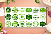 72 SPRING VINTAGE BADGE & RIBBON, a Branding & Logo Template by Toonsteb (Thumbnail 3 of 12)