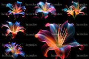 16 Lily Luminograms Wallpapers, a Wallpaper Graphic by Incomelion (Thumbnail 4 of 6)