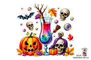 Halloween Potion PNG Bundle, a Graphic by Clipart Studio (Thumbnail 5 of 11)