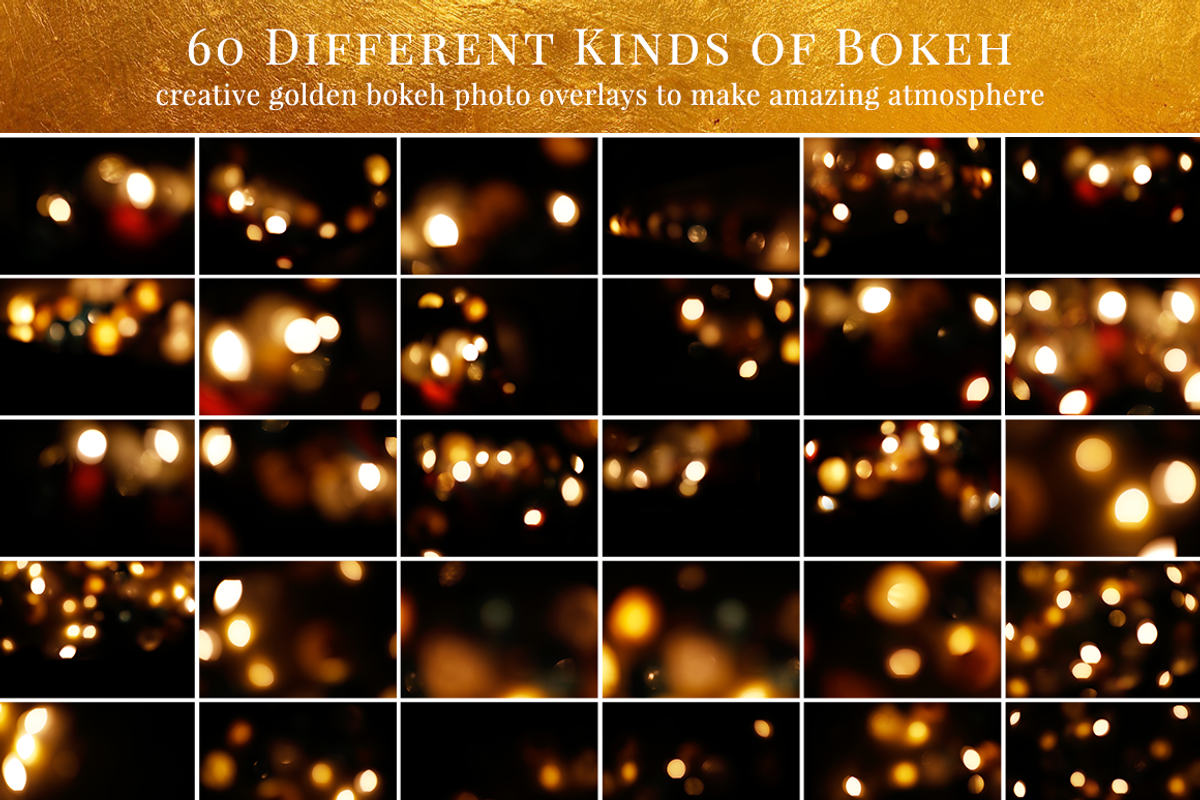 Gold Bokeh photo overlays, a Layer Style Add-On by BrownLeopard (Photo 2 of 8)