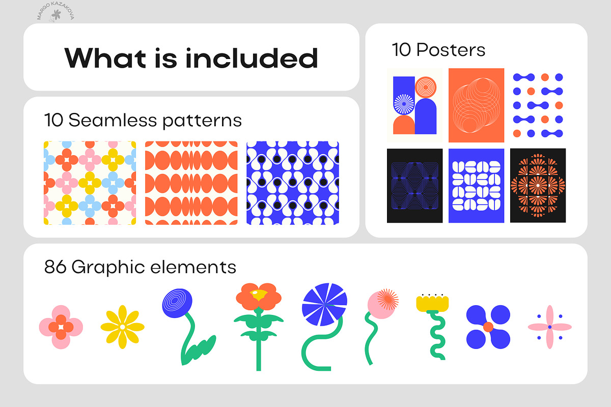 Floral Geometry / Graphic & Prints, a Decorative Illustration by by Margo (Photo 2 of 12)