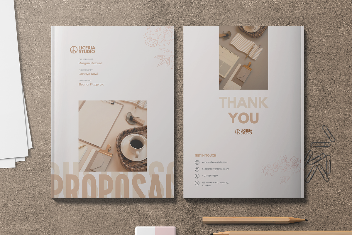 Floral Cream Business Proposal, a Marketing Template by ArbaStudio (Photo 3 of 4)