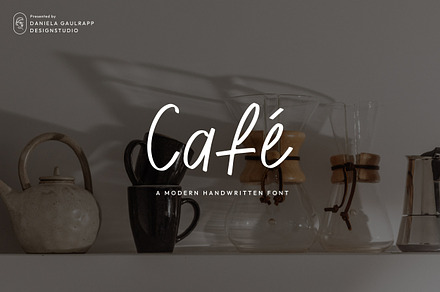 Café Handwritten Font