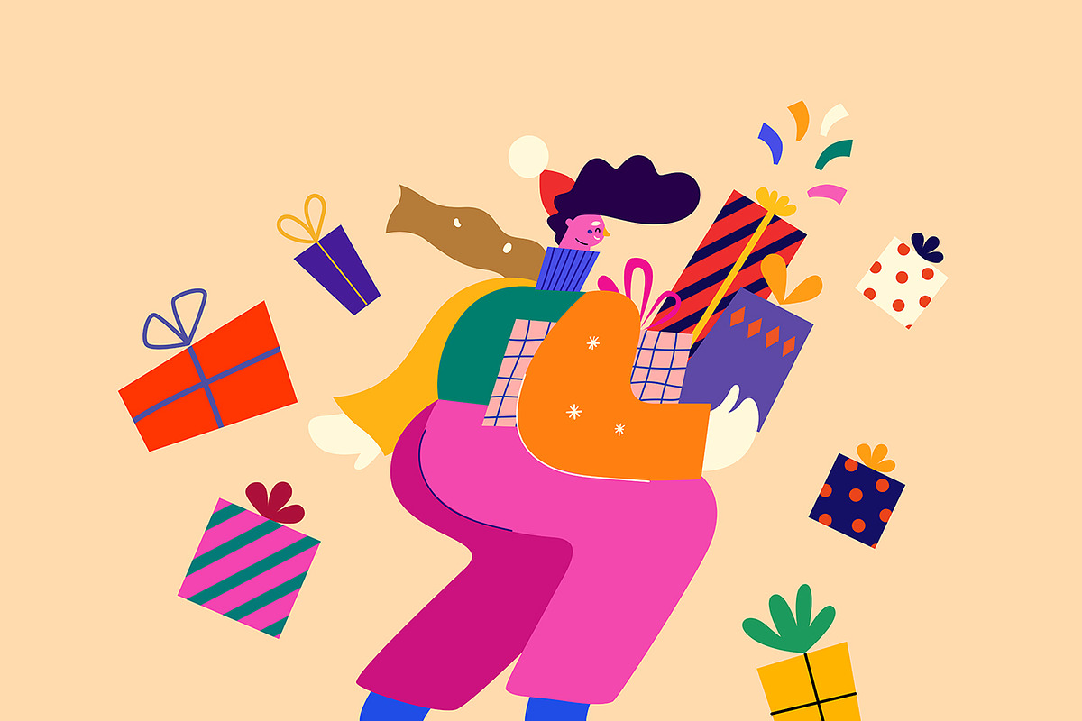 Merry Christmas and Happy New Year!, a Seasonal Illustration by MoleskoStudio (Photo 8 of 27)