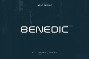 Benedic - Modern Futuristic Typeface