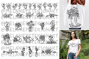 Hand Drawn Floral Illustrations