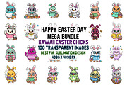 100 Kawaii Easter Chicks Transparent, an Object Graphic by XPERTDESIGNER (Thumbnail 1 of 18)