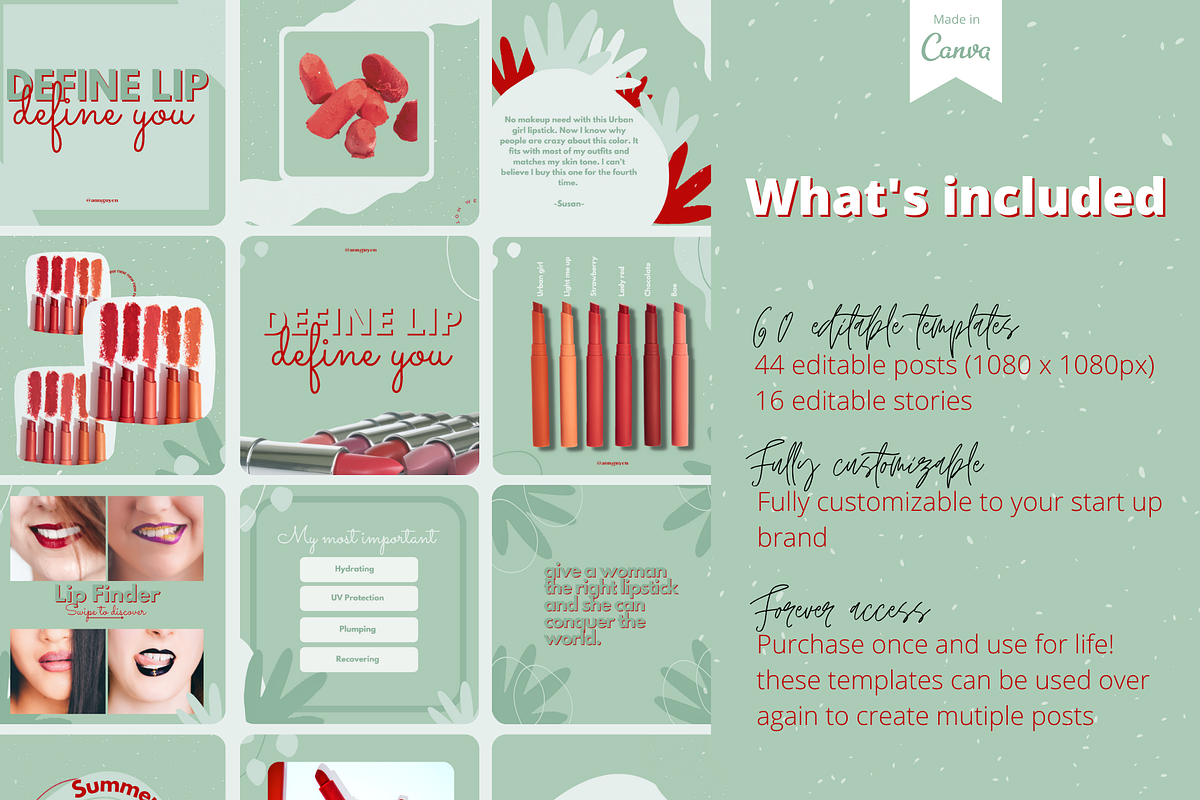 60 Green Candy Instagram tem, a Social Media Template by LemonNguyen (Photo 2 of 6)
