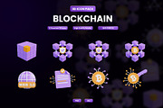 Blockchain 3D Icon, an Object 3D Model by Artnivora.Std (Thumbnail 1 of 4)