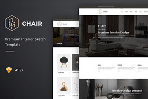Chair – Interior Sketch Template