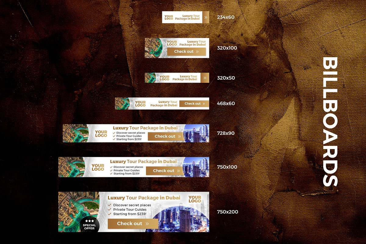 Banners Pack 26 sizes for Google Ads, a Templates & Theme by Better Be a Designer (Photo 4 of 6)