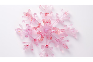 up snowflake pink ai generated, a Background Photo by pikepicture
