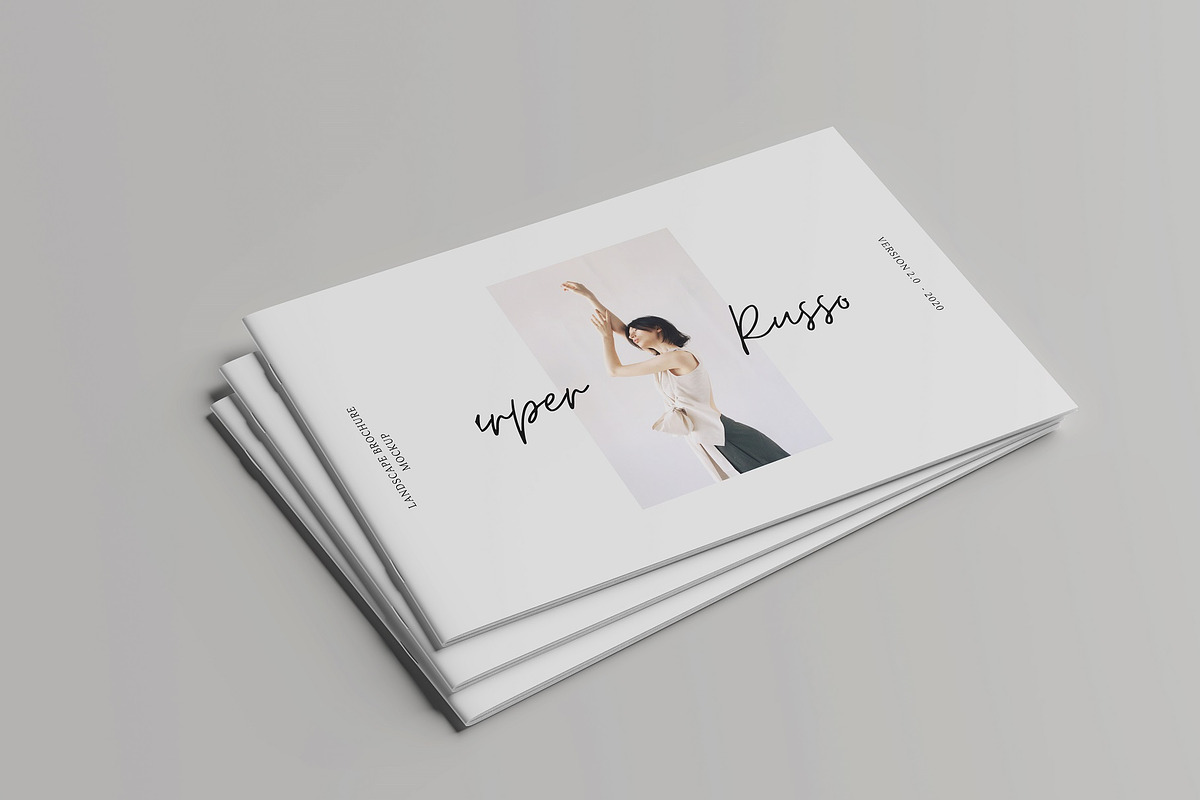 A5/A4 Landscape Brochure Mockup, a Books & Magazine Mockup by Tokobeta (Photo 2 of 12)