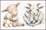Cute Goat Clipart Baby Goat Png, an Illustration by Sublimation Artist (Thumbnail 3 of 6)