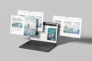 Laptop Screen Website Mockup, a Wearable Device Mockup by graphicsecond (Thumbnail 3 of 5)
