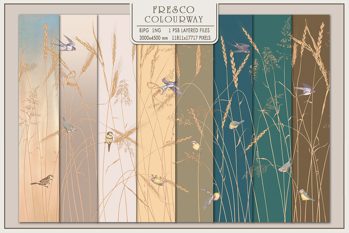Fresco collection Wheat Serenade, a Wallpaper Graphic by Natalia0307 (Photo 2 of 14)