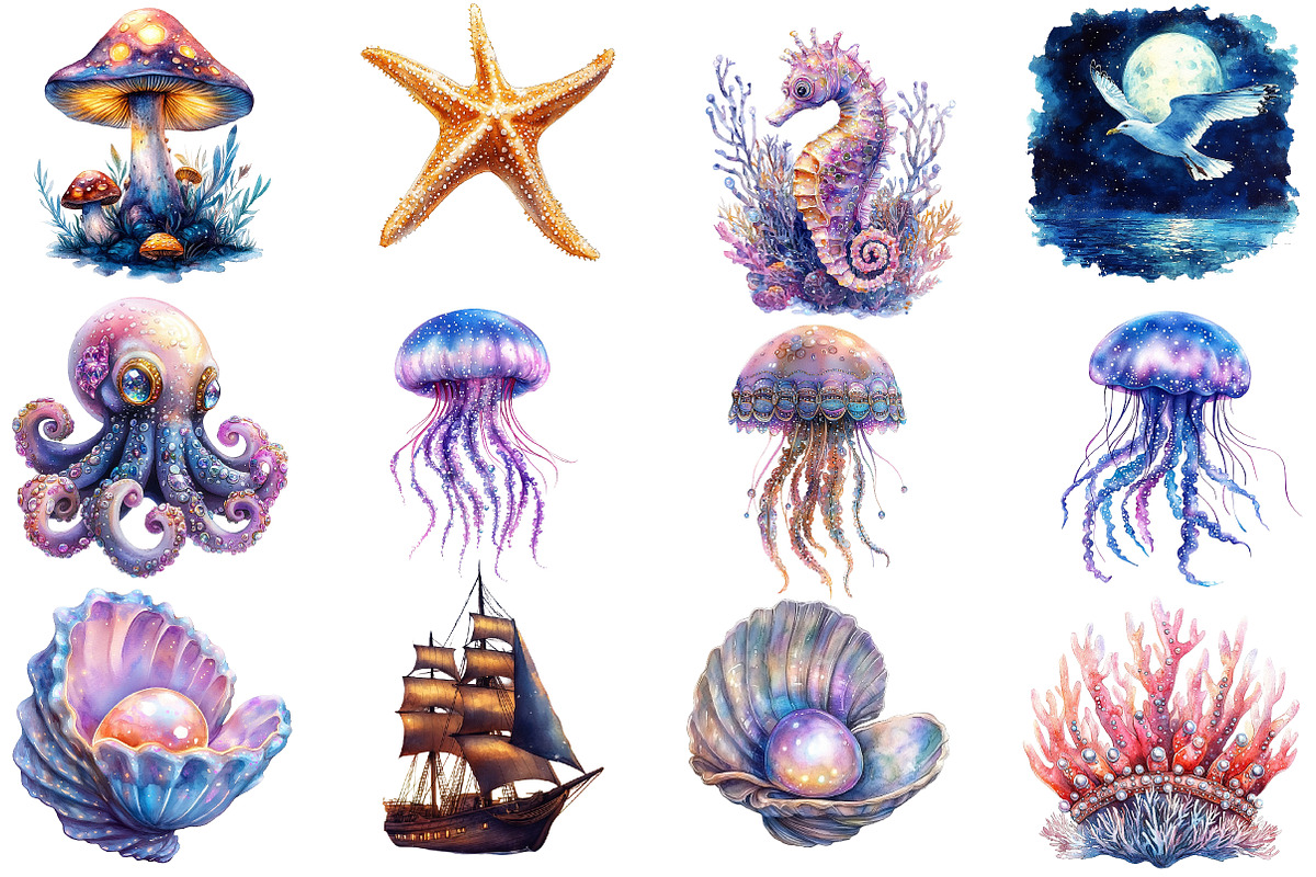 The Magical Ocean Sublimation Bundle, an Illustration by Designworld (Photo 4 of 5)