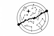 Elegant custom star map wall panel, an Illustration by Amazin_art (Thumbnail 4 of 36)