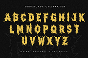 Dark Spring | Bold Death Metal Font, a Symbol Font by Masyafi Studio (Thumbnail 4 of 9)