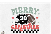 12 Christmas Football SVG Bundle, a Graphic by BeeCraftR (Thumbnail 9 of 11)