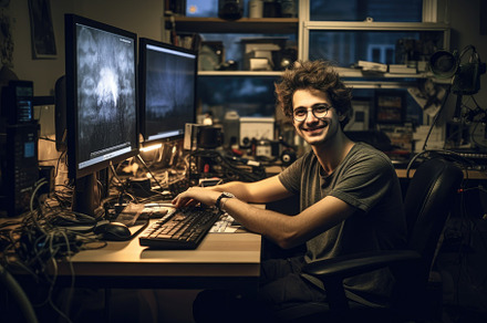 Portrait of a young caucasian man us, a Photo by Iftikhar Alam