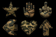 Camouflage Font, a Sans Serif Font by Handmadefont (Thumbnail 12 of 14)