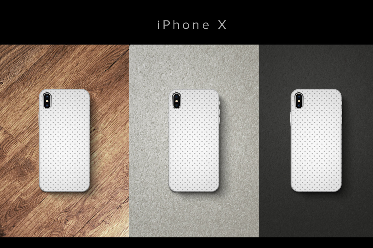 Cases iPhone 6, 7, 7plus, 8, X Set, a Product Mockup by shaman (Photo 2 of 6)