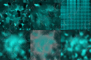 Grunge Turquoise Digital Paper