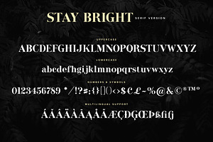 Stay Bright Font Duo