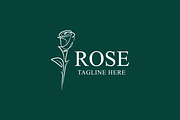 Rose Line Art Logo Abstract, a Branding & Logo Template by Signatoro (Thumbnail 3 of 3)
