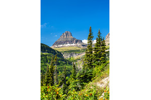 Clements Mountain with orange, a Nature Photo by Leonid Andronov