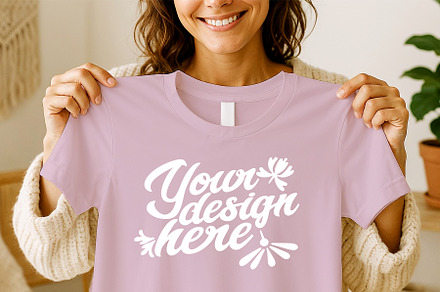 Bella+Canvas 3001 t-shirt mockup