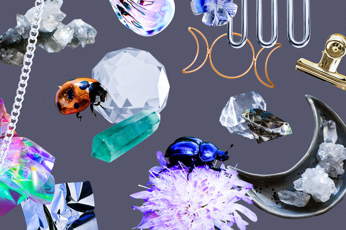 3D Glass & Chrome Collage Pack, an Object Graphic by Anzhelika (Photo 8 of 10)