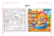 Cozy Careers Cute & Comfy Coloring, an Animal Illustration by Design Station (Thumbnail 2 of 8)