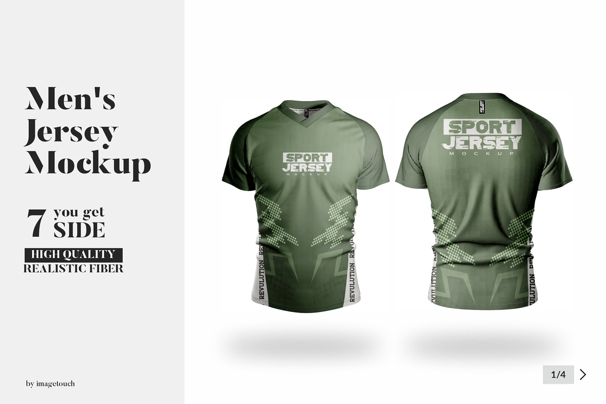 Men's Jersey Mockup, a Shirt Mockup by image touch (Photo 1 of 4)