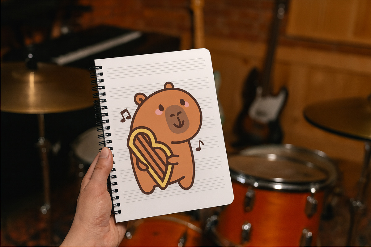 Capybara Music Clipart Set, an Animal Illustration by Palau (Photo 5 of 10)