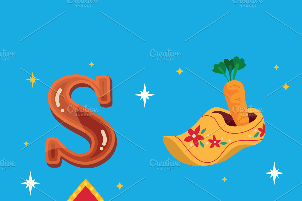 Hand Drawn Sinterklaas Elements, an Object Graphic by MISS CHATZ (Photo 3 of 3)