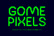 Gome Pixel Typeface, a Sans Serif Font by Fitrah Type (Thumbnail 1 of 15)