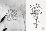 WILDFLOWER LINE ART, an Object Illustration by Kate Art (Thumbnail 16 of 22)