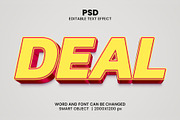 Deal 3d Editable Text Effect Style, a Layer Style Add-On by bdrobin (Thumbnail 1 of 2)