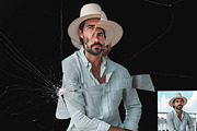 Broken Mirror Effect Ps Action, an Action Add-On by Studio Retouch (Thumbnail 4 of 10)