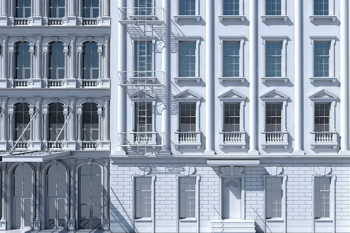 Commercial Building Facade 17, an Architecture 3D Model by Giimann (Photo 4 of 14)