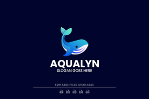 Gradient Modern Whale Logo Design, a Branding & Logo Template by Artnivora.Std