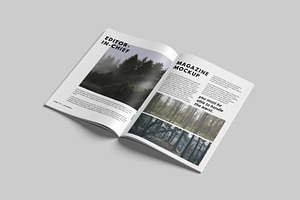 A4 Magazine Brochure Mockup