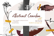 Moody garden. Abstract floral set., an Object Graphic by lisa_kalev (Thumbnail 1 of 12)
