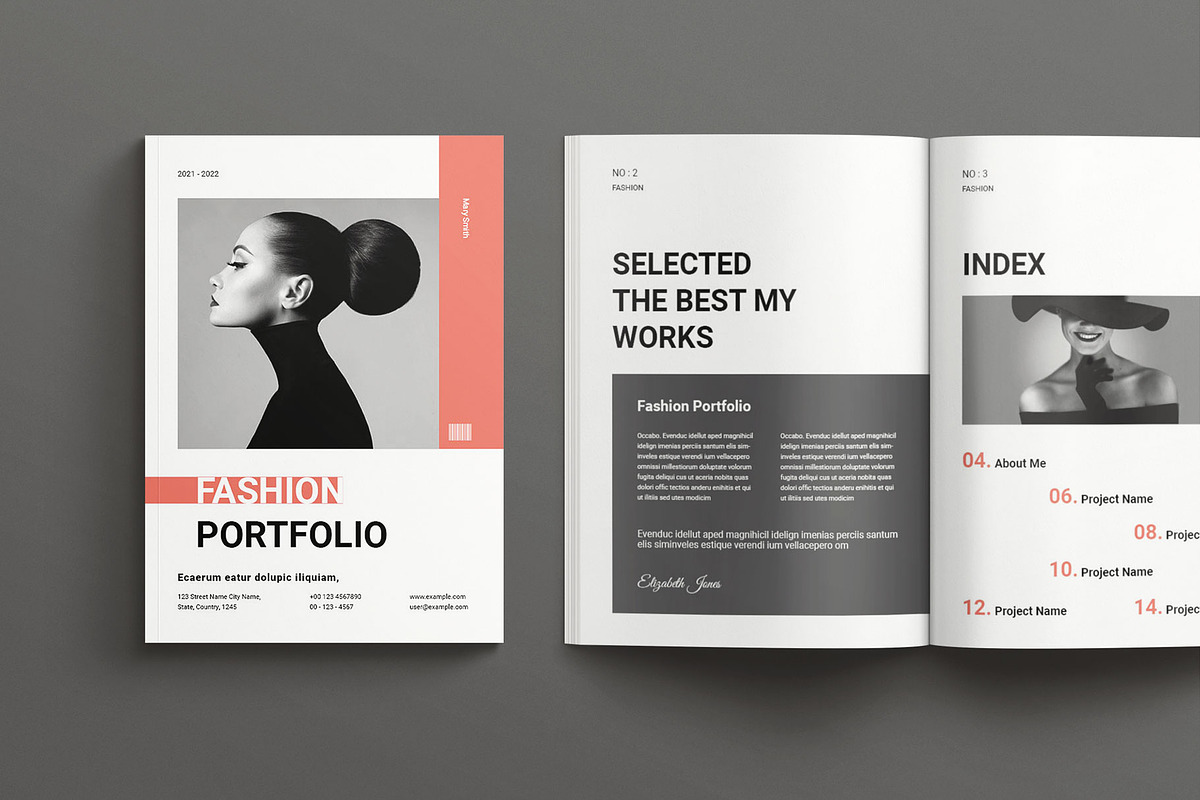 Design Portfolio Layout Template, a Magazine Template by Seeing-art (Photo 2 of 11)